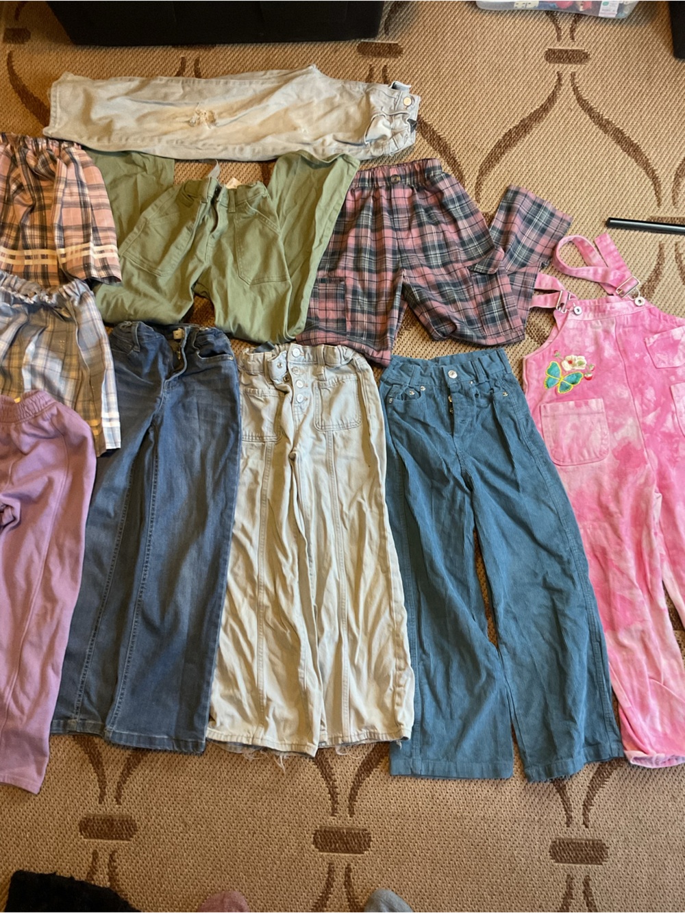 Kids Bottoms Mix in Pink, Blue, Green, Tan, Purple